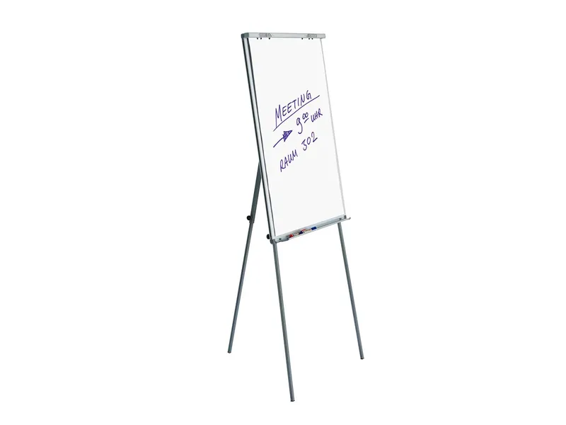 magnetoplan magnetoplan Flipchart "Junior" höhenverstellbares Dreibeinstativ, beschriftbar, magnetisch – Produktbild 2 von 3
