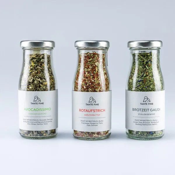 Tante Fine Tante Fine Bio Set mit Brotgewürzen LUNCHPAKET * Brotgewürze 3er Set – Produktbild 4 von 4