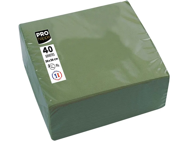 ProNappe 40 ProNappe Servietten 38 x 38 cm, Olivgrün, – Produktbild 1 von 1
