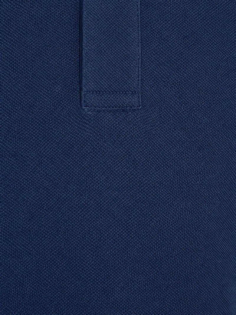 Profuomo Profuomo Piqué Poloshirt Melange Indigo - Größe M, Blau, – Produktbild 3 von 3