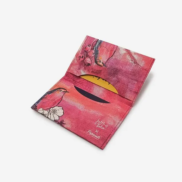 paprcuts paprcuts RFID Kartenhalter, Curious redbreast | jules boho, – Produktbild 3 von 4