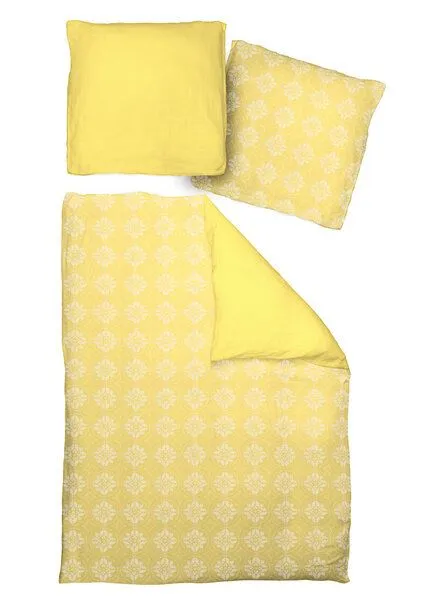 Nature by Adam Nature by Adam Bettwäsche 2tlg aus 100% Bio-Baumwolle - Made in Germany - Romantic Puligny Light, Gelb, – Produktbild 3 von 4