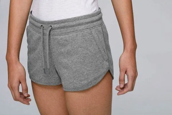 UNIPOLAR UNIPOLAR Damen Basic Jogging-Shorts CUSCO Regular Fit, Grau meliert, – Produktbild 5 von 5