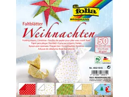 folia folia Faltblätter "Weihnachten" 80g/m², 15x15cm – Produktbild 1 von 1