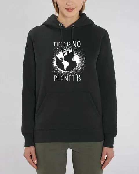 Human Family Human Family Bio Unisex Hoodie - "Charmer - NO Planet B" in verschiedenen Farben, Schwarz, – Produktbild 3 von 4