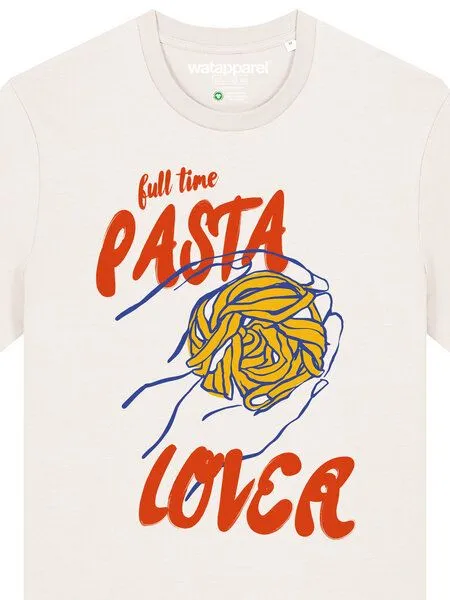 watapparel watapparel T-Shirt Unisex Pasta lover, Off white, – Produktbild 3 von 4