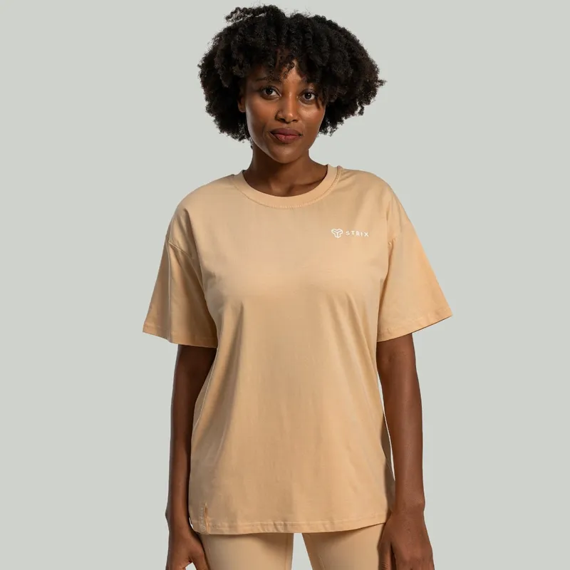 GymBeam OG1 STRIX Oversized Lunar T-Shirt in Sandshell S – Produktbild 1 von 1