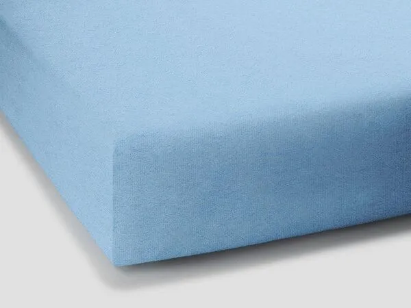 formesse formesse Spannbettlaken aus Edel-Frottee für die kälteren Monate, Hellblau0522, – Produktbild 2 von 4