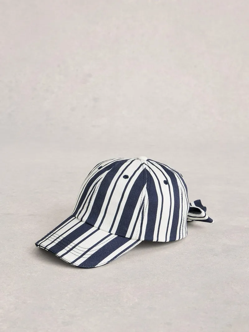 White Stuff Baseballkappe mit Schleife - Einheitsgröße, Elfenbein multi, – Produktbild 1 von 2