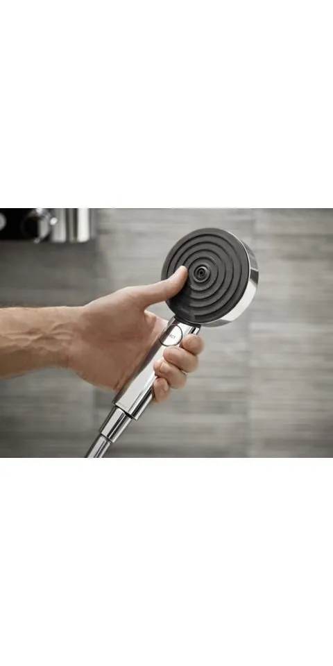 Hansgrohe Hansgrohe Handbrause HG Handbrause PULSIFY 105 3jet EcoSmart Relaxation chrom, (1-tlg) – Produktbild 8 von 8
