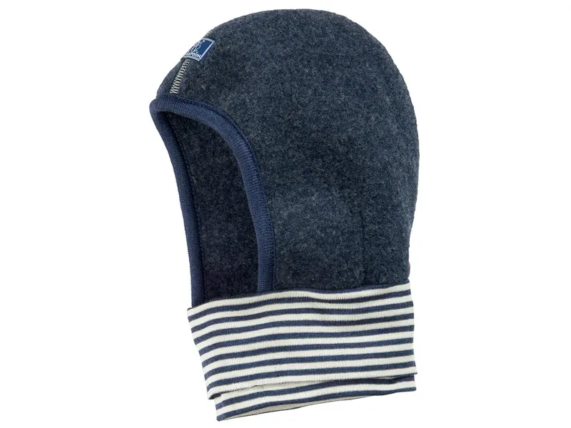 Pickapooh Pickapooh Baby und Kinder Schlupfmütze Schlüpfli Wolle Seide Fleece marine Gr.50, Blau, – Produktbild 1 von 1