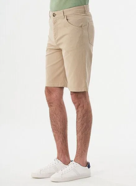 ORGANICATION ORGANICATION Five-Pocket-Shorts aus Bio-Baumwolle, Beige, – Produktbild 2 von 4