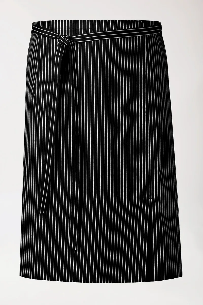 BERUFSBEKLEIDUNG Gastro Vorbinder Unisex - Einheitsgröße, schwarz/weiß - Berufsbekleidung.de, Schwarz/weiß, – Produktbild 1 von 1