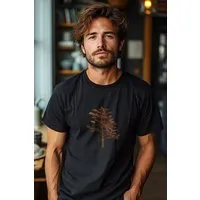 Kultgut Kultgut Artdesign - Biofair - Klassik Shirt / Wertschätzung Tree, Black, – Produktbild 2 von 5