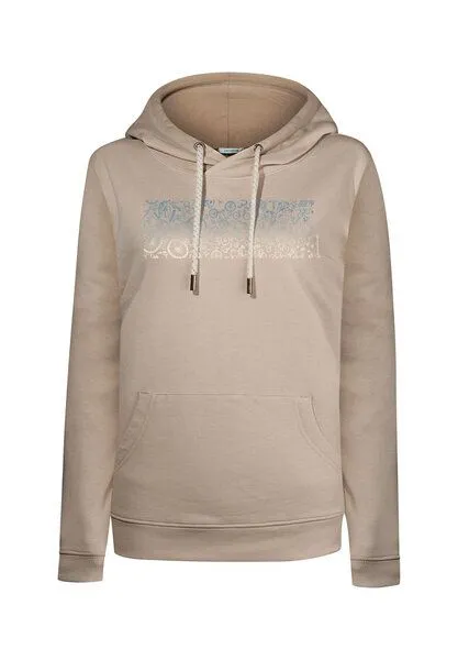 GreenBomb GREENBOMB Bike Lucky Chipper - Bequemer Hoodie aus Bio-Baumwolle / hochwertiger Print / GOTS / Fair & Vegan, Braun (latte), – Produktbild 4 von 4