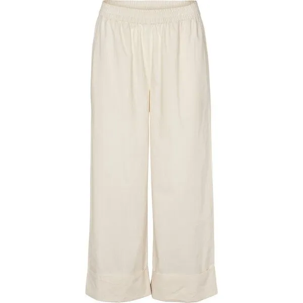 Basic Apparel Basic Apparel Hose SILJE aus Bio-Baumwolle, Weiß (birch), – Produktbild 1 von 4