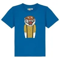 watabout kids watabout.kids T-Shirt Kinder Tiger Head, Royal blue, – Produktbild 1 von 1