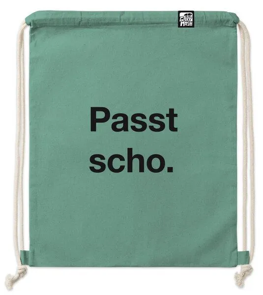 Gary Mash Gary Mash Gym Bag Passt scho. aus Biobaumwolle, Grün, – Produktbild 1 von 1