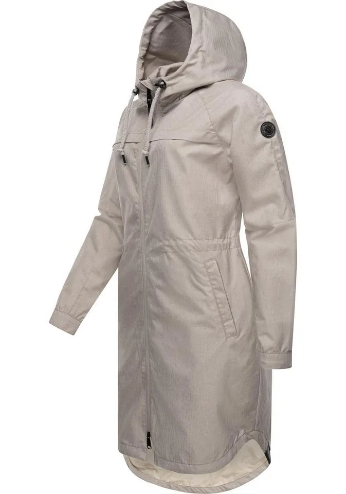 ragwear ragwear Outdoorjacke Belinka Wasserdichte lange und sehr leichte Übergangsjacke, Braun, – Produktbild 1 von 5