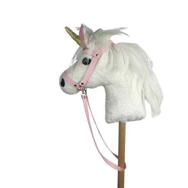 Pat und Patty Pat und Patty Mini Steckenpferd /Mini Steckeneinhorn aus Biobaumwolle mit Stab aus Buchenholz – Produktbild 2 von 3