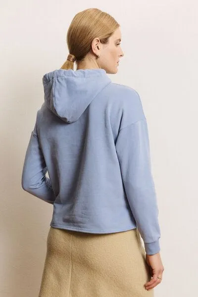 Tranquillo Tranquillo Hoodie Arvidee aus Biobaumwolle - tempest blue – Produktbild 6 von 8