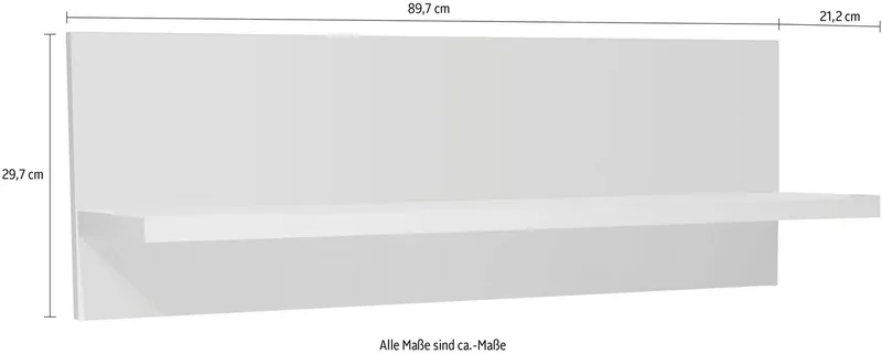 OTTO home Wandboard Piano, hochwertig UV lackiert, Weiß, – Produktbild 3 von 5