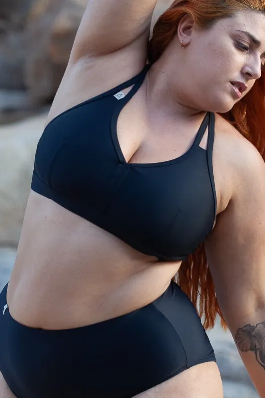 Inaska Inaska Damen vegan Sport Bikinioberteil Wild Classic, Schwarz, – Produktbild 2 von 2