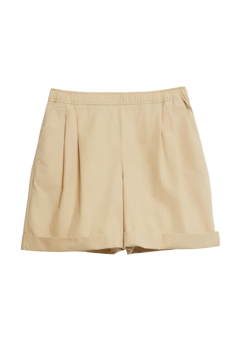 s.Oliver Bermuda aus Baumwoll-Lyocell-Mix, Beige, – Produktbild 1 von 3