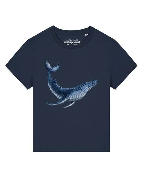 watapparel watapparel T-Shirt Frauen Wal, French navy, – Produktbild 1 von 2