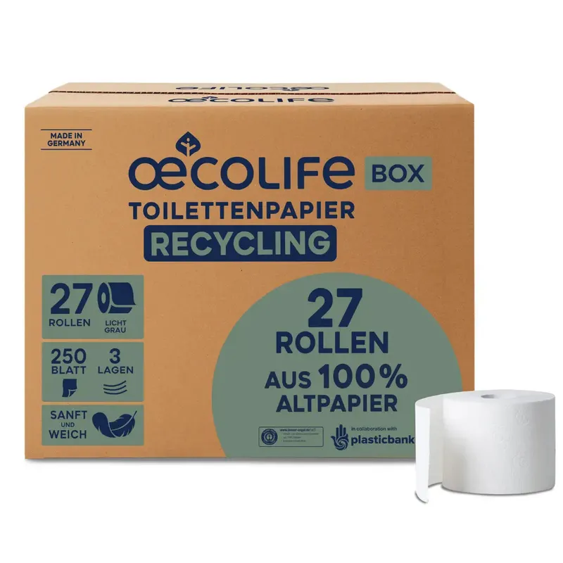 oecolife Toilettenpapier Box RECYCLING – Produktbild 1 von 1