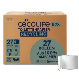oecolife Toilettenpapier Box RECYCLING – Produktbild 1 von 1