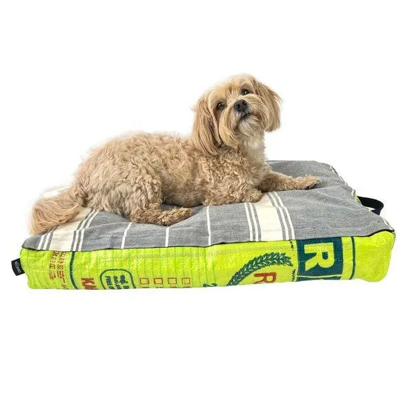 GOOPSI GOOPSI Hundebett mit BIO-Dinkelfüllung, Lemon, – Produktbild 1 von 7