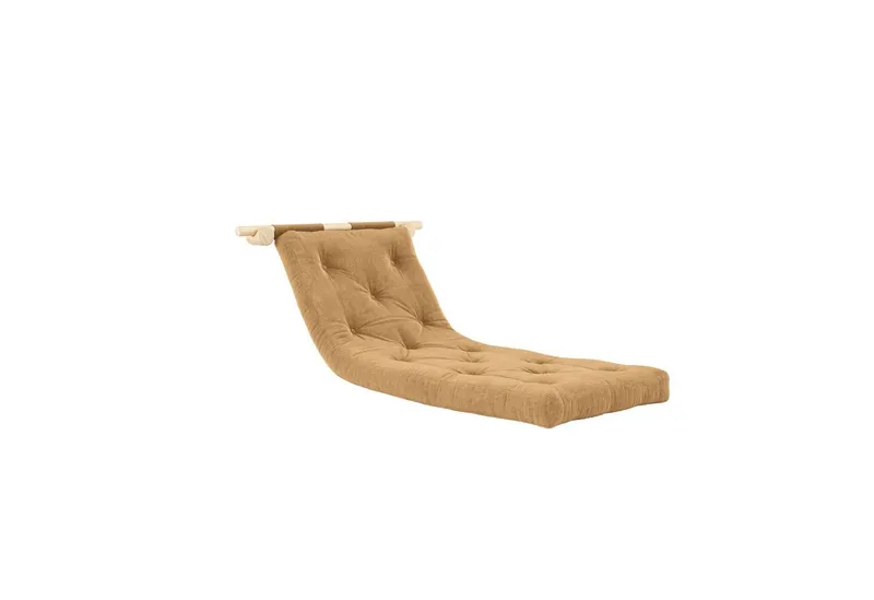 Karup Design Schlafsofa Hooked Sofa Bed / Sleeper Chair – Sitz- oder Schlafplatz, platzsparend, Futonmatratze inkl. Halterungsset aus FSC®-zertifiziertem Massivholz, Braun, – Produktbild 4 von 5