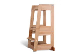 tiSsi® Lernturm Felix mitwachsend, Buche massiv 40 x 91 x 45 cm, natur – Produktbild 1 von 1