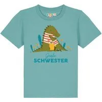 watabout kids watabout.kids T-Shirt Kinder Krokodil Große Schwester, Teal monstera, – Produktbild 1 von 1