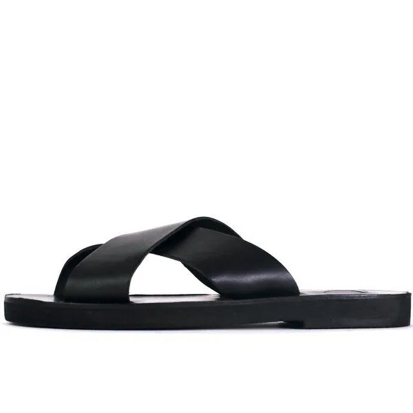 SORBAS SORBAS '24 Leder Pantoletten, All black (schwarz), – Produktbild 1 von 3