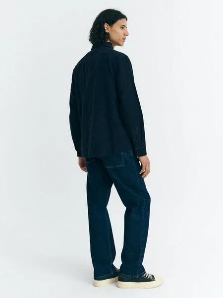 thinking mu thinking mu Herren Hemd - Corduroy Anto Shirt - aus Baumwolle, Navy (blau), – Produktbild 3 von 4