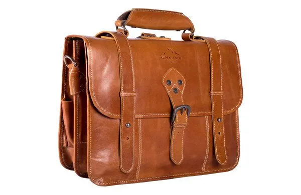 Alpenleder Alpenleder Messenger Bag BROOKS, Cognac, – Produktbild 3 von 4