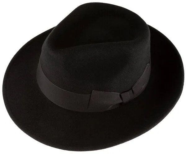 Alpenleder Alpenleder Filzhut PALERMO, Schwarz, – Produktbild 1 von 5
