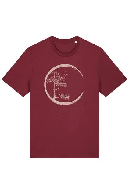 Life-Tree Life-Tree Organic Fairwear Shirt Men Circle, Rot, – Produktbild 3 von 4