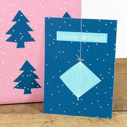 Bow & Hummingbird Bow & Hummingbird Postkarte Fröhliche Weihnacht – Produktbild 1 von 1