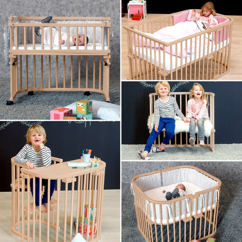 Babybay Babybay Maxi, Buche massiv, unbehandelt Liegefläche 89 x 51 cm – Produktbild 5 von 5