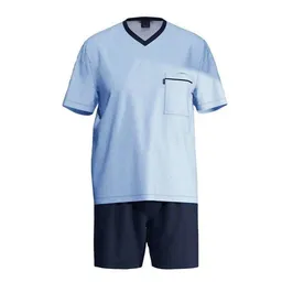 Ammann Ammann Herren Pyjama Schlafanzug kurz aus Bio-Baumwolle – Produktbild 1 von 1