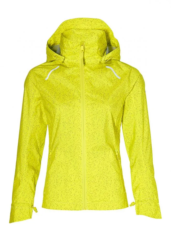 Basil Basil Bekleidung Skane HiVis Damen Regenjacke neongelb M - 360° reflektierend - wasserdicht & atmungsaktiv (10.000 WP/MVP) Bionic Finish® Eco taillierter Schnitt & helmtaugliche Kapuze – Produktbild 1 von 1