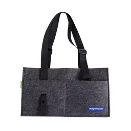 magnetoplan magnetoplan Bürotasche "ecoAware" Desk Sharing 450 x 250 x 150 mm, RC-PET, Filz grau – Produktbild 1 von 1