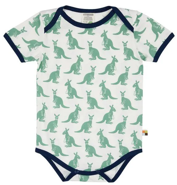 loud + proud loud + proud Baby Body Kurzarm, GOTS-zertifiziert, Blau (känguru), – Produktbild 1 von 2