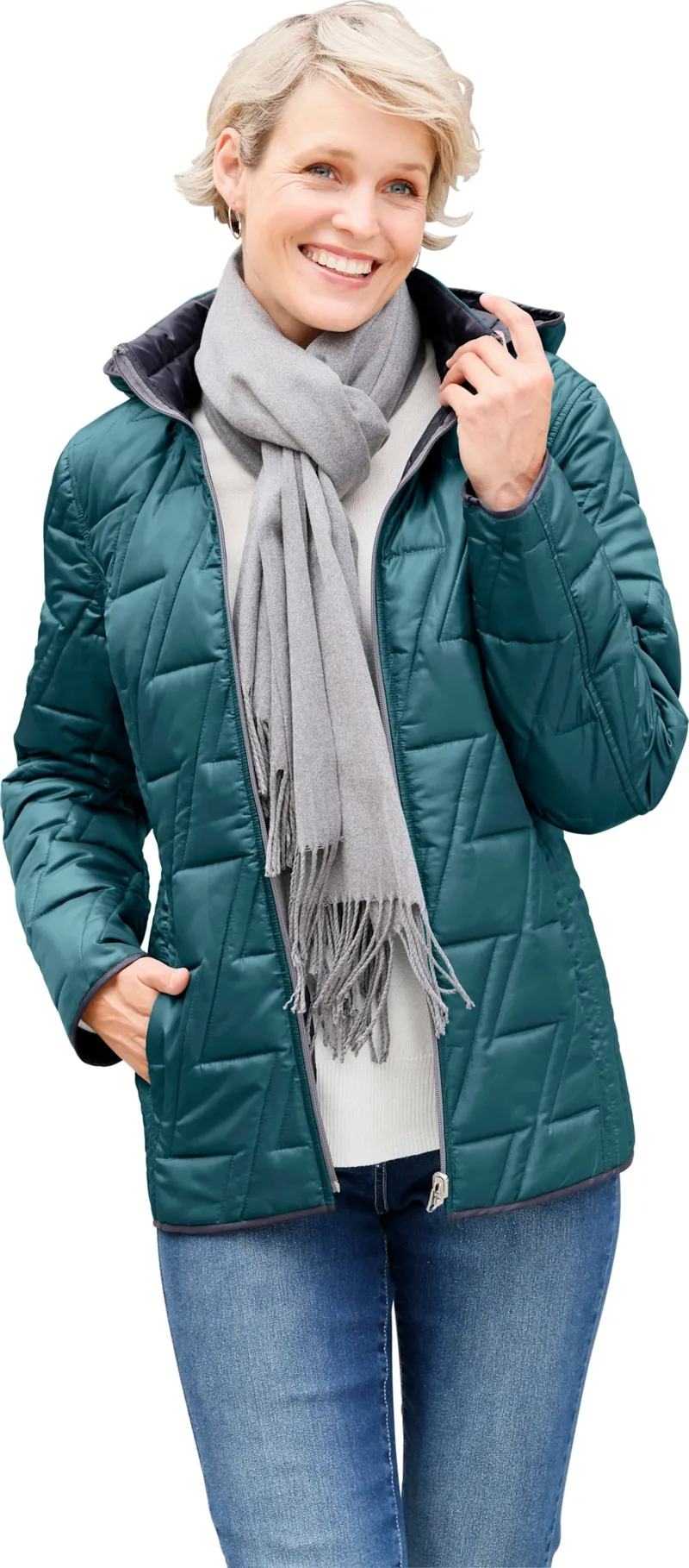 Witt Wendejacke, Petrol, – Produktbild 2 von 3
