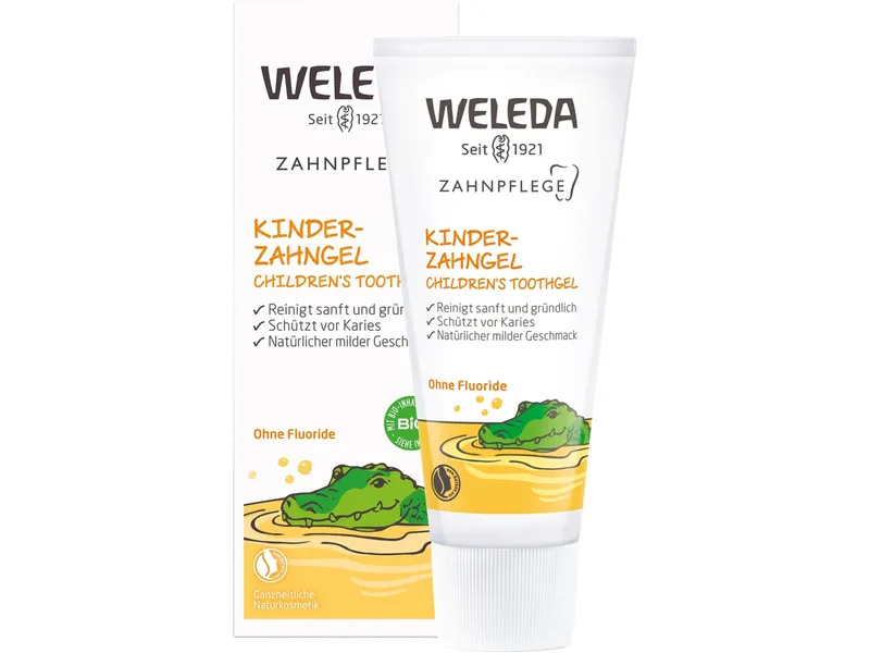 Weleda Weleda Kinder-Zahngel - natürliche Kariesprophylaxe ohne Menthol und Fluoride 50 ml – Produktbild 1 von 3