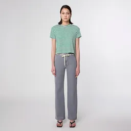 DAWN DEW Flared Soft Denim - French Pocket - Cool Grey - Cool Grey / 31 / 32 – Produktbild 1 von 1