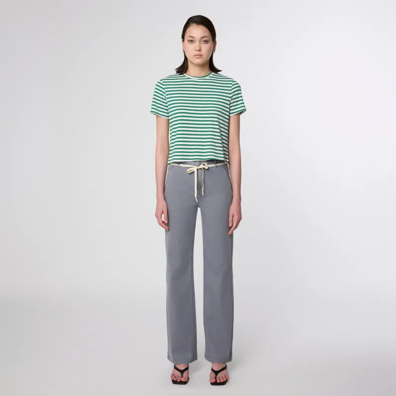 DAWN DEW Flared Soft Denim - French Pocket - Cool Grey - Cool Grey / 33 / 32 – Produktbild 1 von 1